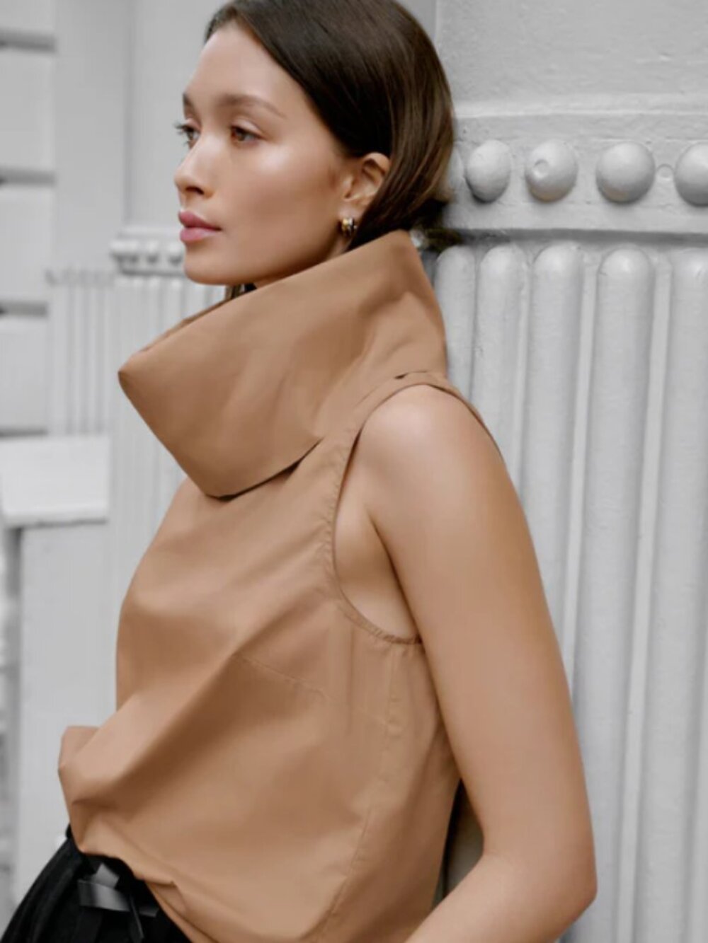 Marcella - Marcy Sleeveless Top in Chestnut